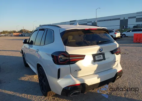 2022 BMW X3 xDrive30I z USA, uszkodzony, nr VIN 5UX53DP03N9M67828